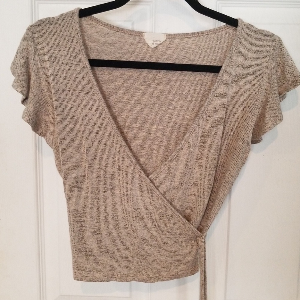 Beige crop top